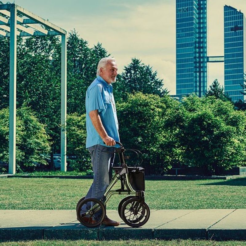 Dietz Taima XC Rullator med massiva däck